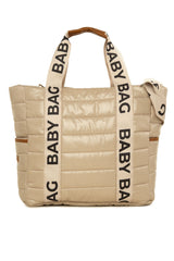 Vizon Baby Bag Kolonlu Nakışlı Puf Anne Bebek Çantası