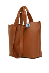 Taba Çift Askılı Dokulu Büyük Tote Çanta