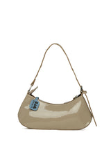 Vizon Kemer Aksesuarlı Askı Detaylı Rugan Baget Çanta