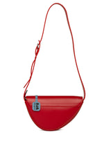 Kırmızı Askı Detaylı Oval Kapaklı Baget