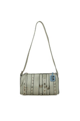 Gri Kuş Gözü Detaylı Kemerli Baget