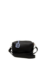 Siyah Dokulu Charm Aksesuar Detaylı Mini Çanta