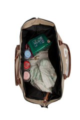 Vizon Baby Bag Baskılı Garnili Anne Bebek Çantası