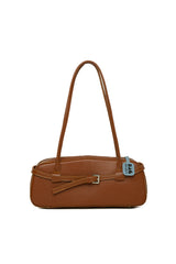 Taba Gerçek Deri Kemerli İnce Askılı Çanta