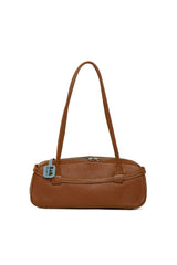 Taba Gerçek Deri Kemerli İnce Askılı Çanta