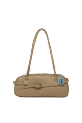 Vizon Gerçek Deri Kemerli İnce Askılı Çanta