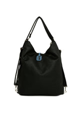 Siyah Yumuşak Dokulu Elcik Detaylı Askılı ve Sırt Salaş