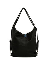 Siyah Beş Gözlü Cepli Salaş Askılı ve Sırt Çantası