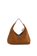 Taba Hakiki Süet Deri Mini Salaş Omuz Çantası