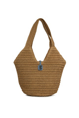 Vizon Oval Kova Hasır Tote Çanta