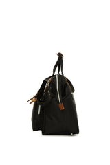 Siyah Baby Bag Baskılı Geniş Cepli Anne Bebek Çantası