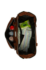 Taba Baby Bag Baskılı Geniş Cepli Anne Bebek Çantası