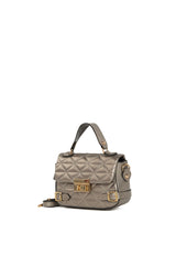 Gümüş Nakışlı Kemer Detaylı Mini Çanta