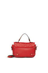 Kırmızı Nakışlı Kemer Detaylı Mini Çanta