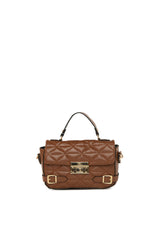 Taba Nakışlı Kemer Detaylı Mini Çanta