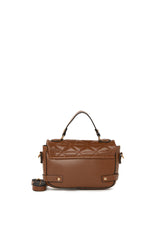 Taba Nakışlı Kemer Detaylı Mini Çanta