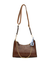 Kroko Taba Kolonlu Kalıp Baget Çanta