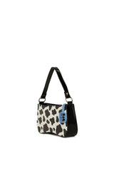 SiyahBeyaz Kalıp Baget El Çantası