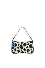 SiyahBeyaz Kalıp Baget El Çantası