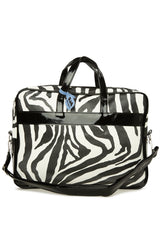 Zebra Fermuarlı Desenli Laptop Çantası