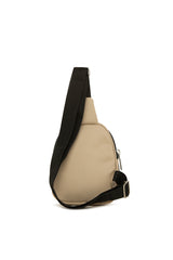 Vizon Mini Logolu Kalın Çift Fermuarlı Çapraz Çanta