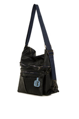 Lacivert Çift Cepli Kolonlu Salaş Çanta