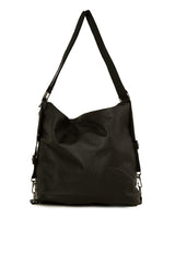 Siyah Çift Cepli Kolonlu Salaş Çanta