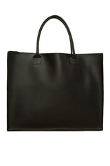 Siyah Tote Bag Baskılı Askılı Çanta