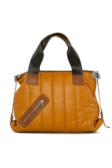 Camel Nakışlı Kolon Tutmalı Puf Çanta