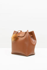 Taba İnce Kapaklı Ponponlu Çanta