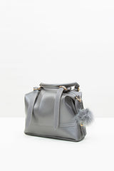 Gümüş Çift Kemerli Balon Çanta