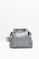 Gümüş Çift Kemerli Balon Çanta