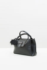 Siyah Üç Bölmeli Askılı Çanta