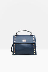 Siyah Droplu Kilitli Askılı Çanta
