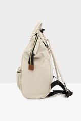 Krem Metal Ağızlı Sırt Çantası