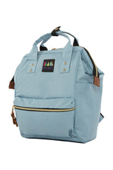 Mavi Metal Ağızlı Sırt Çantası