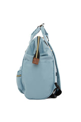 Mavi Metal Ağızlı Sırt Çantası