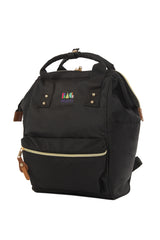 Siyah Metal Ağızlı Sırt Çantası