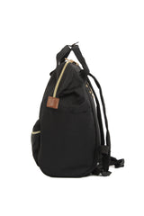 Siyah Metal Ağızlı Sırt Çantası