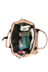 Pembe Anne Bebek Bakım Sırt Çantası