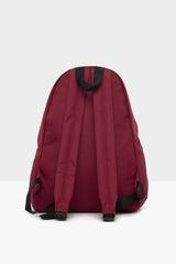 Bordo Parmak İzi Baskılı Sırt Çantası