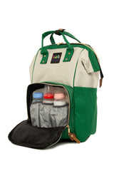 Yeşil İki Renkli Anne Bebek Bakım Çantası