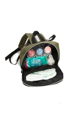 Haki Oturaklı Anne Bebek Çantası