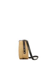 Siyah Renkli Askılı Hasır Çanta
