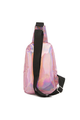 Pembe Hologram Çapraz Çanta