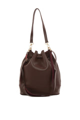 Bordo Şişe Dipli Büzgülü Fermuarlı Çanta