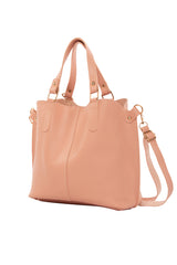 Pudra Üç Bölmeli Çıtçıt Detaylı Çanta