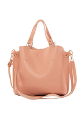 Pudra Üç Bölmeli Çıtçıt Detaylı Çanta