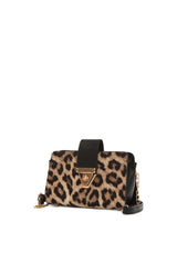 Leopar Kemerli Desenli Askılı Çanta