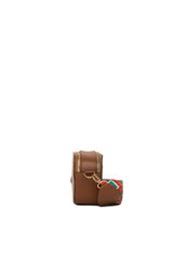 Taba Çift Fermuarlı Renkli Askılı Mini Çanta